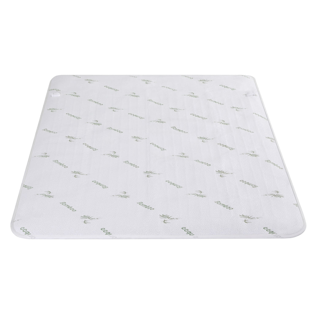 Giselle Electric Blanket Bamboo Fabric King Fitted Heated Pad Underlay Washable Winter