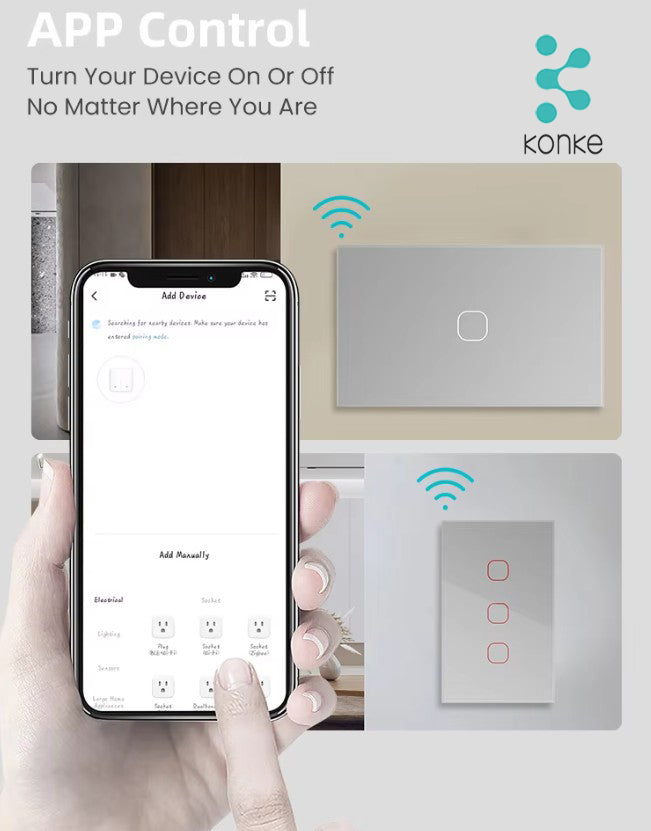Smart Touch Light Switch 1Ch
