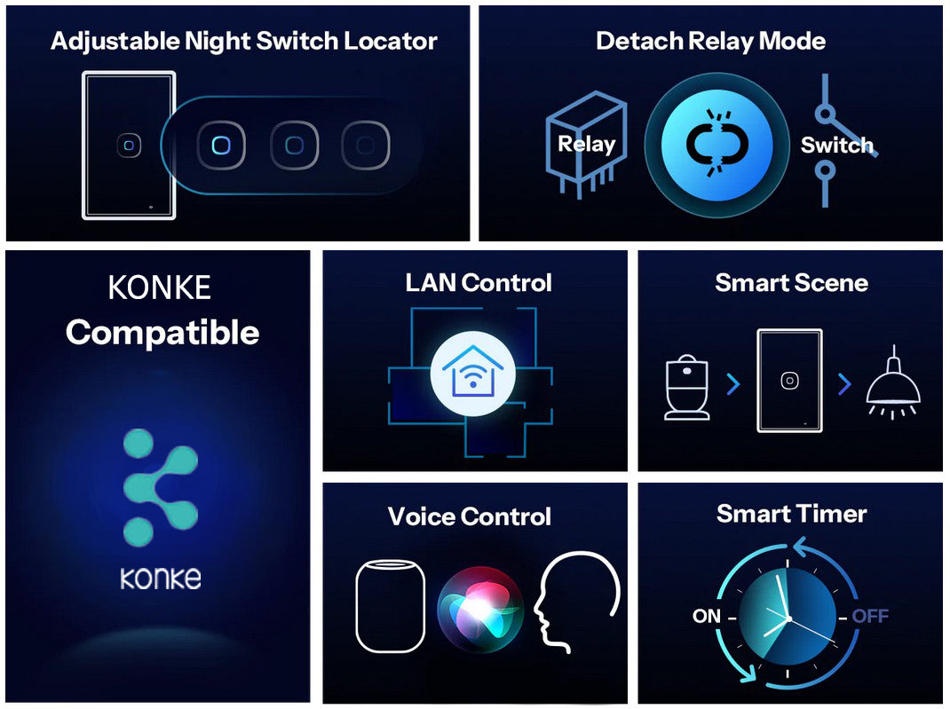 Smart Touch Light Switch 1Ch
