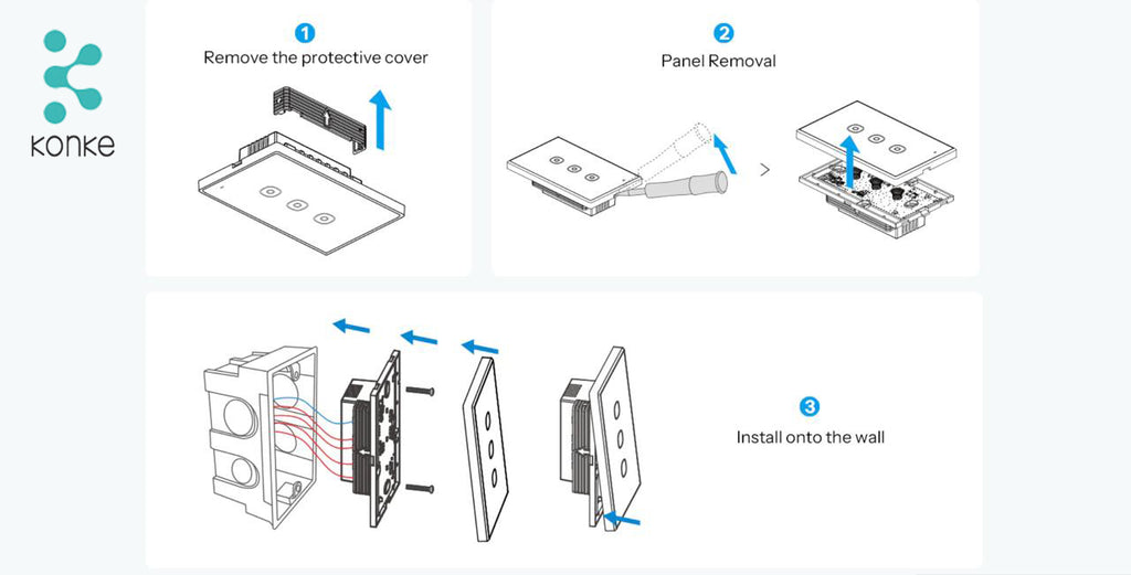Smart Touch Light Switch 2Ch