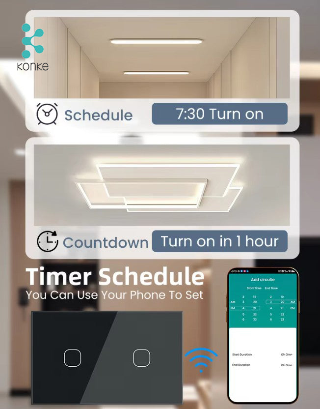 Smart Touch Light Switch 3Ch