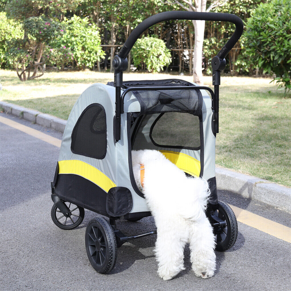Dog Stroller Foldable Pet Travel Cart M Size