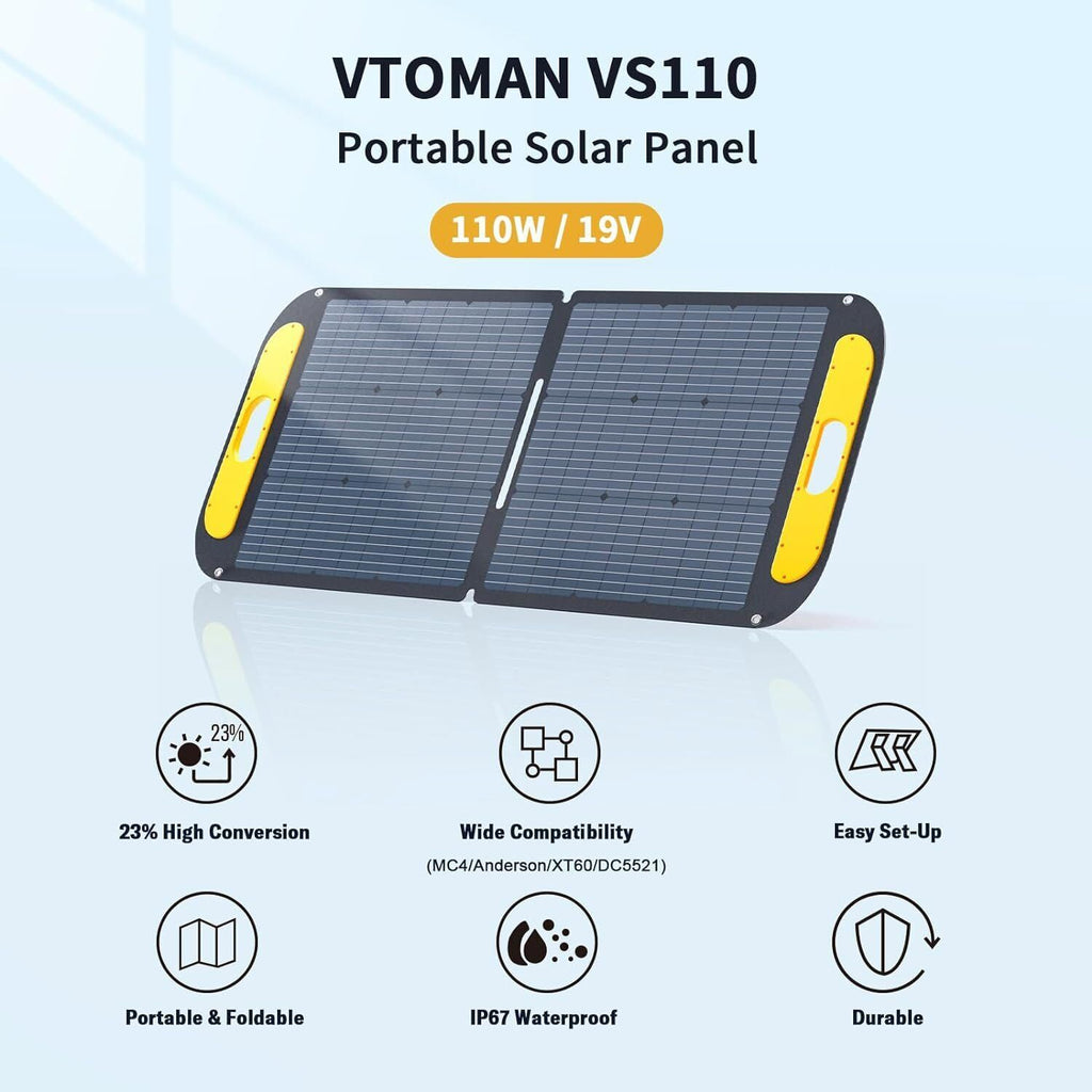 Jump 600X 600W Power Station 110W Solar Panel 10A AC/DC