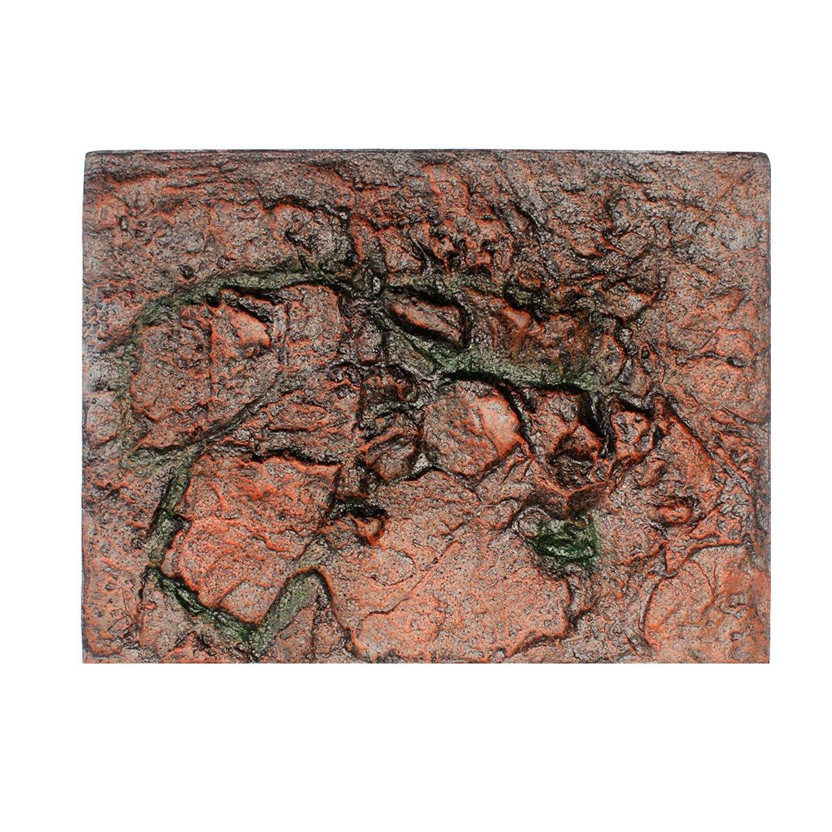 Pet Reptile Tank Board 3D Foam Backgrounds and Habitat Decoration 9 Styles - A