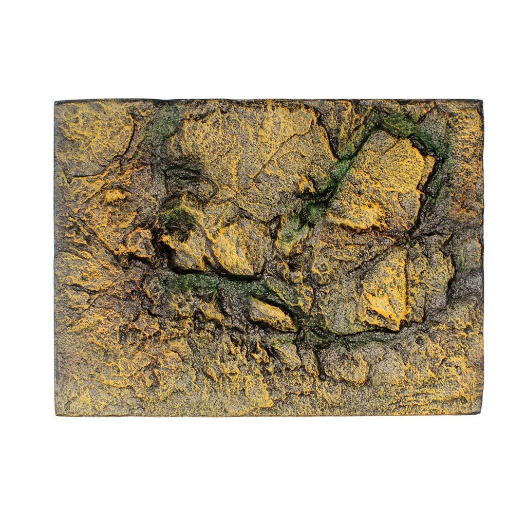 Pet Reptile Tank Board 3D Foam Backgrounds and Habitat Decoration 9 Styles - F