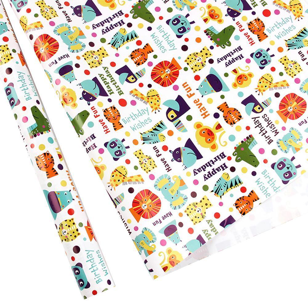 20pcs Cute Animal Cartoon Gift Wrapping Paper for Toys Bookskin and Crafts - Rainbow Sunflower-20PCS