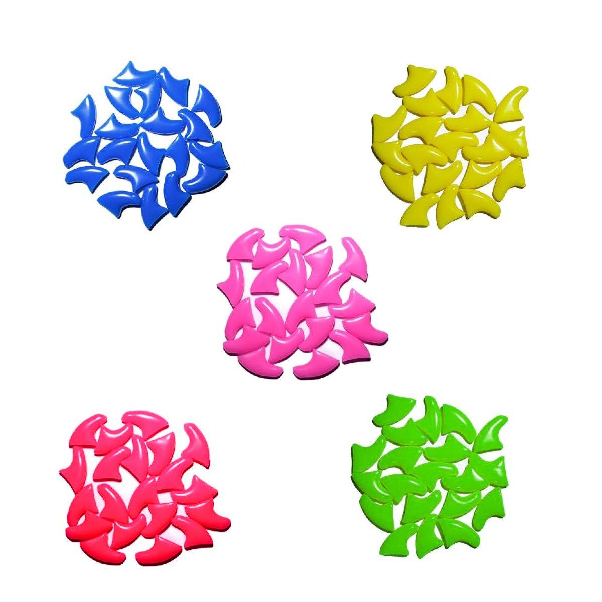 100PCS Anti Scratch Paw Covers for Cats and Kittens Nail Protector Soft Paw - Shiny-L
