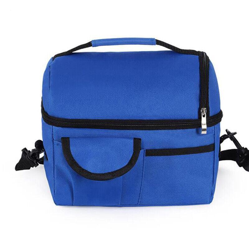 Insulated Lunch Bag Box Tote Cooler For Women Men Hot Cold Food Thermal - Rose Red