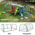 PVC Greenhouse Cover Replacement Plant Tent Garden Shelter No Frame - Grid