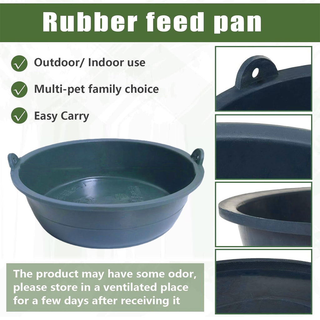Chicken Feeding Basin 6pcs Plastic Breeding Trough Bowl Farm Feeder Container