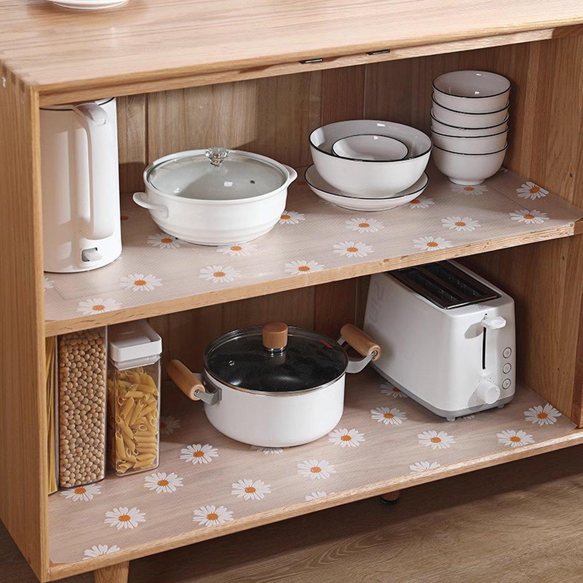Household Drawer Liner Paper Wardrobe Dustproof Cabinet Mat Grease Proof Mat - Butterfly