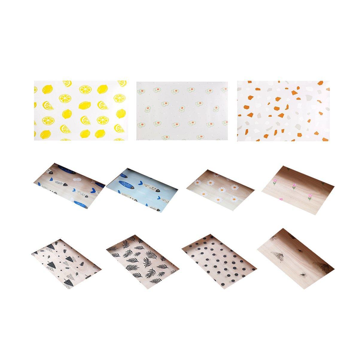 Household Drawer Liner Paper Wardrobe Dustproof Cabinet Mat Grease Proof Mat - Leaf