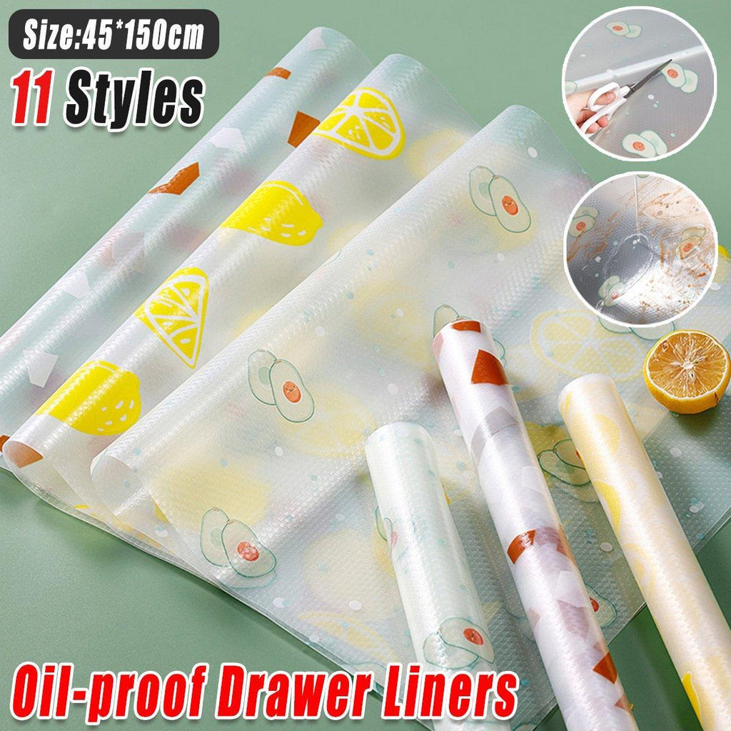 Household Drawer Liner Paper Wardrobe Dustproof Cabinet Mat Grease Proof Mat - Tulip