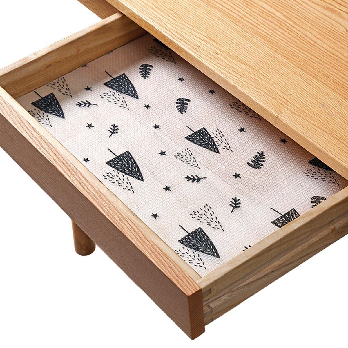 Household Drawer Liner Paper Wardrobe Dustproof Cabinet Mat Grease Proof Mat - Tulip