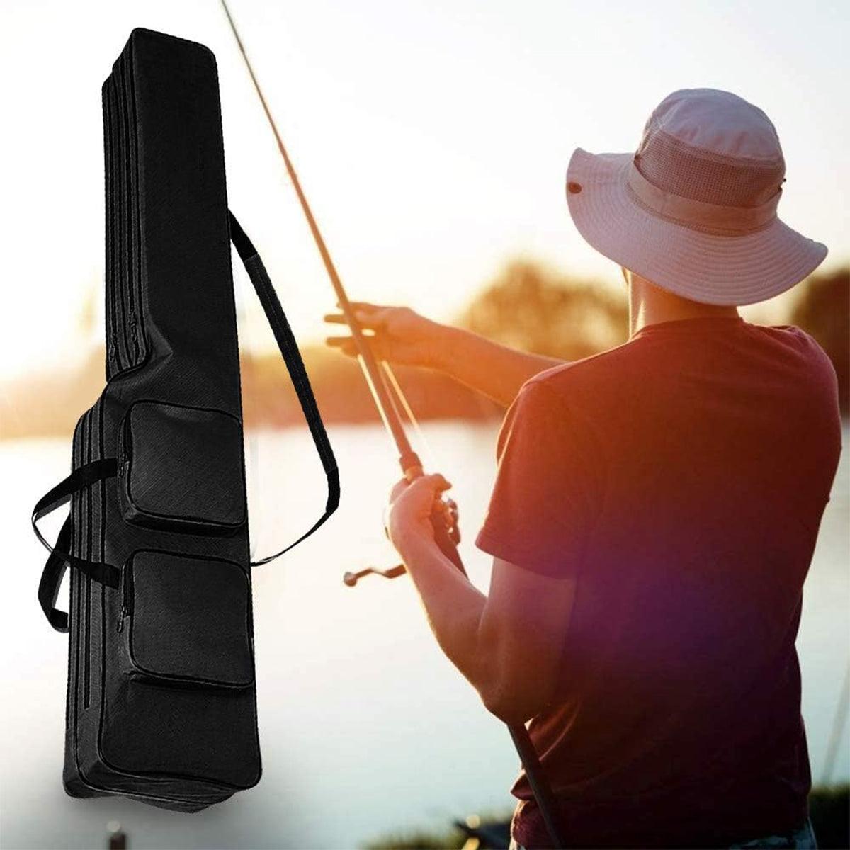 130cm Big Belly Fishing Tackle Bag Rod Storage Carry Case Outdoor Fishing Bag - Snake skin camouflage
