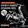 Double Handle Fishing Reel High-Speed Spinning Reel for Freshwater Saltwater - SW3000S