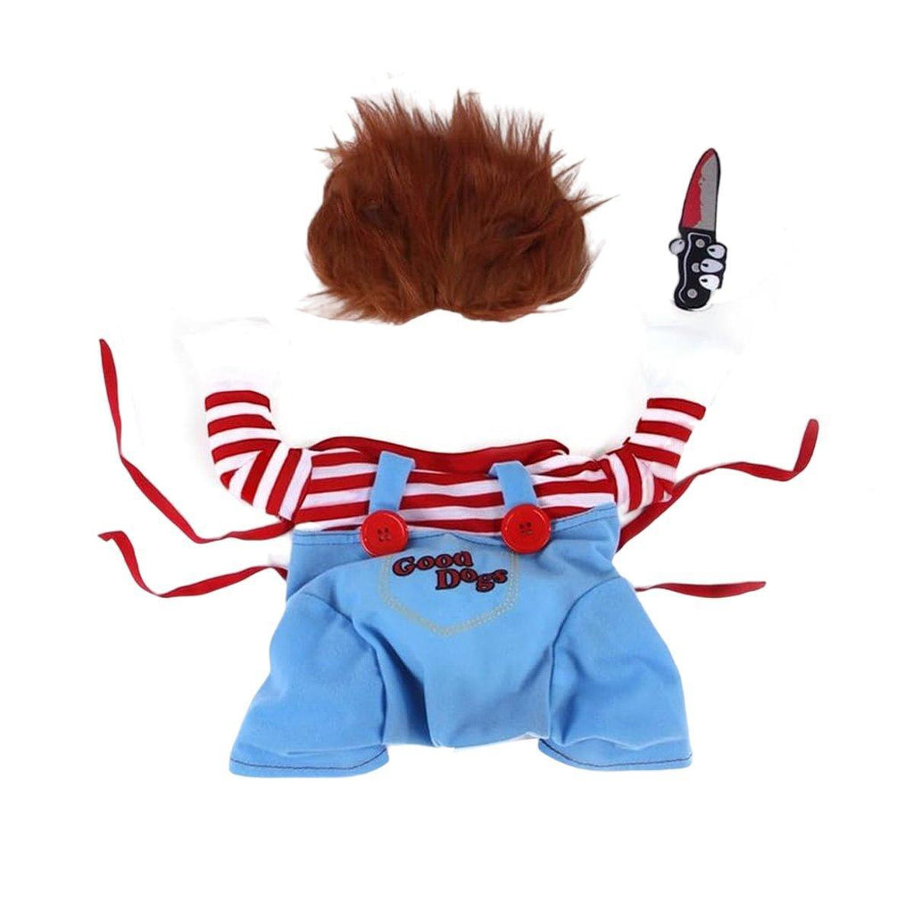 Halloween Dog Costume Pet Accessories Funny Dress Up for Small Medium Dogs - Little Devil Riding-M