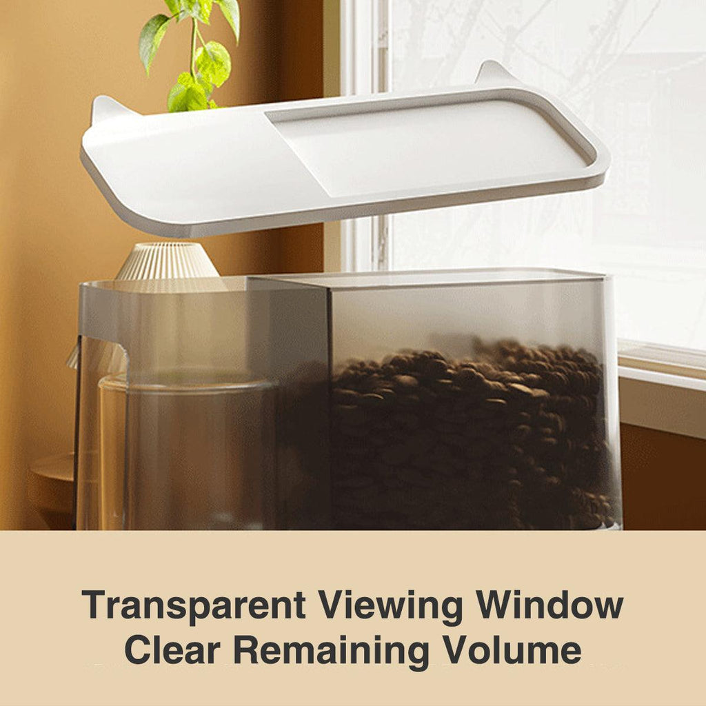 Automatic Cat Feeder Water Dispenser All in One Plastic Bowl for Cats and Dogs - Grey