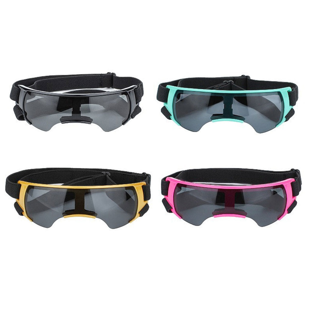 Pet Dog Sunglasses Goggles UV Eye Shield for Small Dogs Outdoor Travel Sunshade - Gold