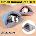Pet Kennel Sleeping Bag Semi Enclosed Bed for Small Animals Cats and Puppies - Grey