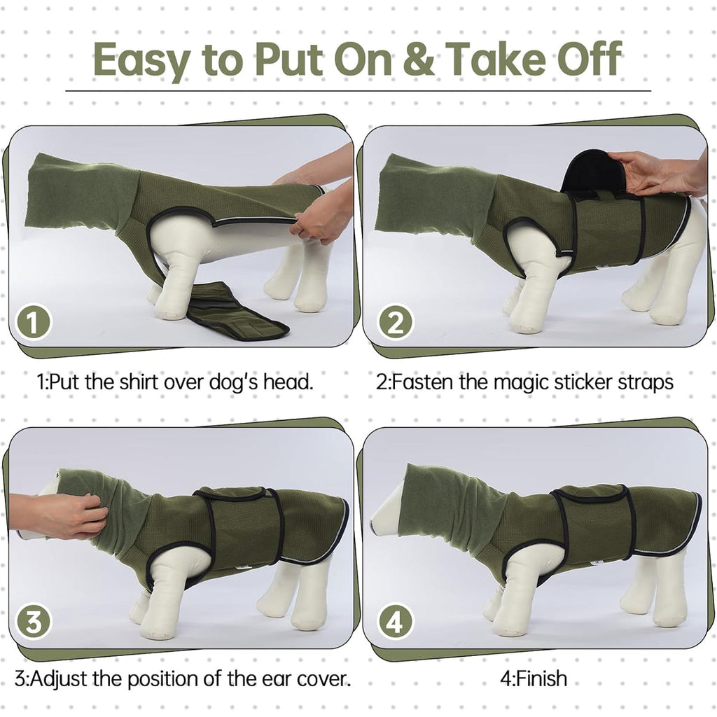 Calming Dog Vest for Stress Relief Travel Thunder Wrap Jacket for Medium Large Dogs - XS