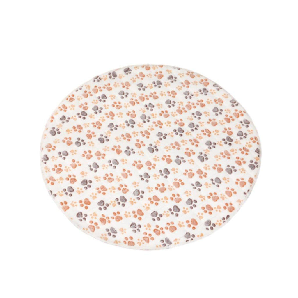 Waterproof Dog Pads Round Diaper Pads Pet Training Pads for Puppies and Dogs - White-55cm