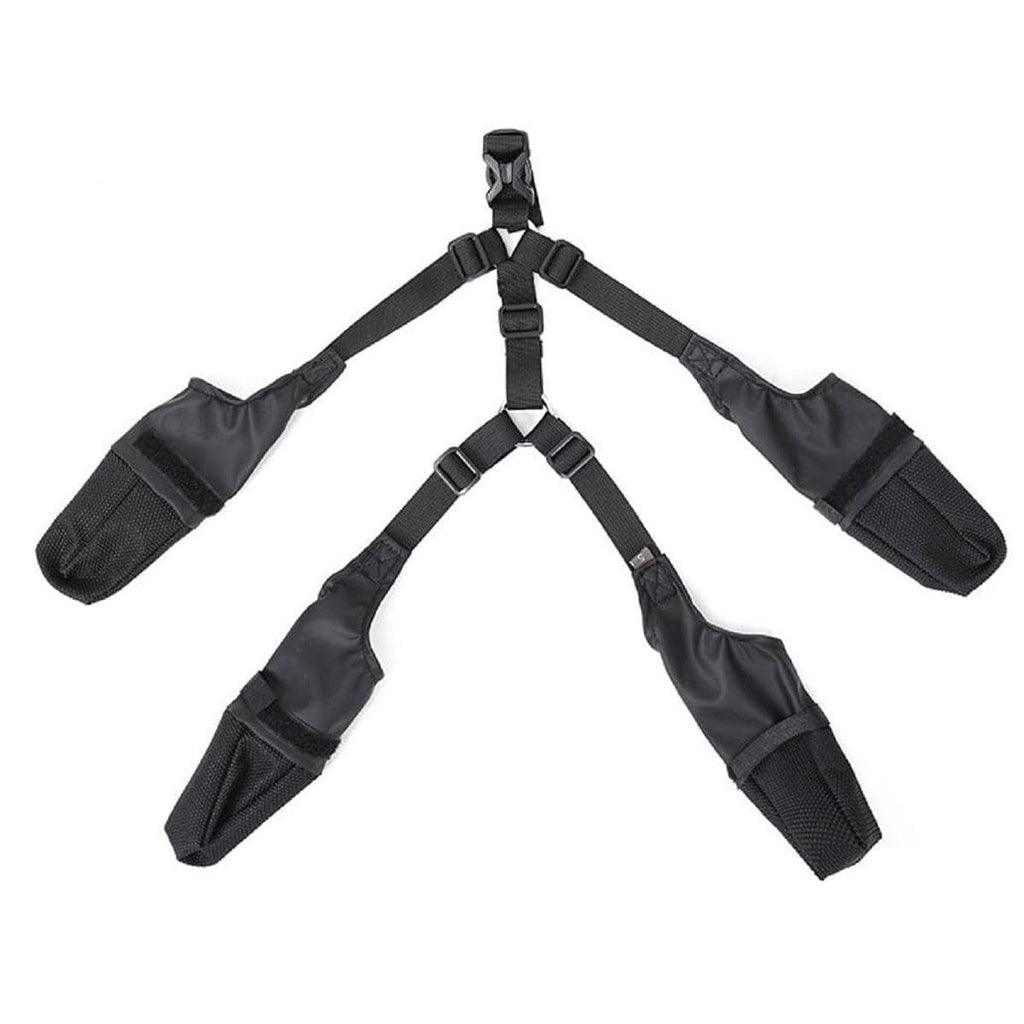 Dog Adjustable Suspender Boots Waterproof Dog Shoes Anti-Slip Pet Paw Protector - M