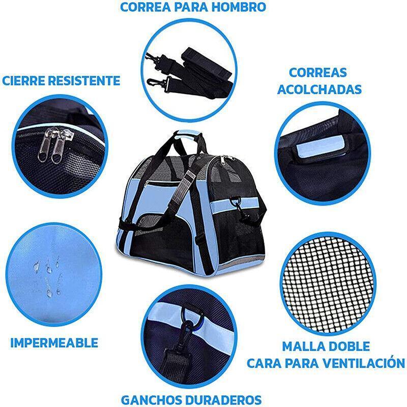 Pet Carrier Bag Portable Large Cat Dog Comfort Tote Travel Bag Airline Approved - Green