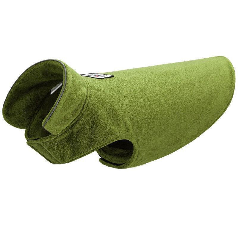 L Size Pet Dog Warm Coat Fleece Jacket Jumper Sweater Winter Puppy Vest Outfit - Yellow