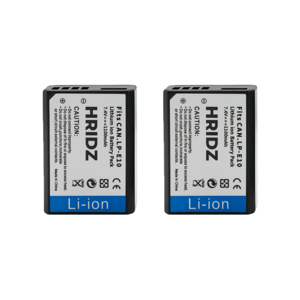 Hridz LP-E10 Battery for Canon EOS 3000D 1500D 1300D 1200D 1100D E10 LC-E10