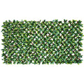Premium Laurel Leaf Artificial Hedge Extendable Trellis / Screen 2 Meter By 1 Meter UV Resistant (PVC)