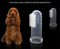 3 PCS Soft Silicone Pet Finger Toothbrush - Gentle Dental Care & Gum Massager for Dogs & Cats - Breath Freshener Cleaning Kit (Blue, Pink, Clear)
