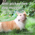 Anti-Biting & Anti-Foraging Dog Muzzle - Breathable & Soft TPE Safety Mask with Secure Straps (#2 Fits 5kg )