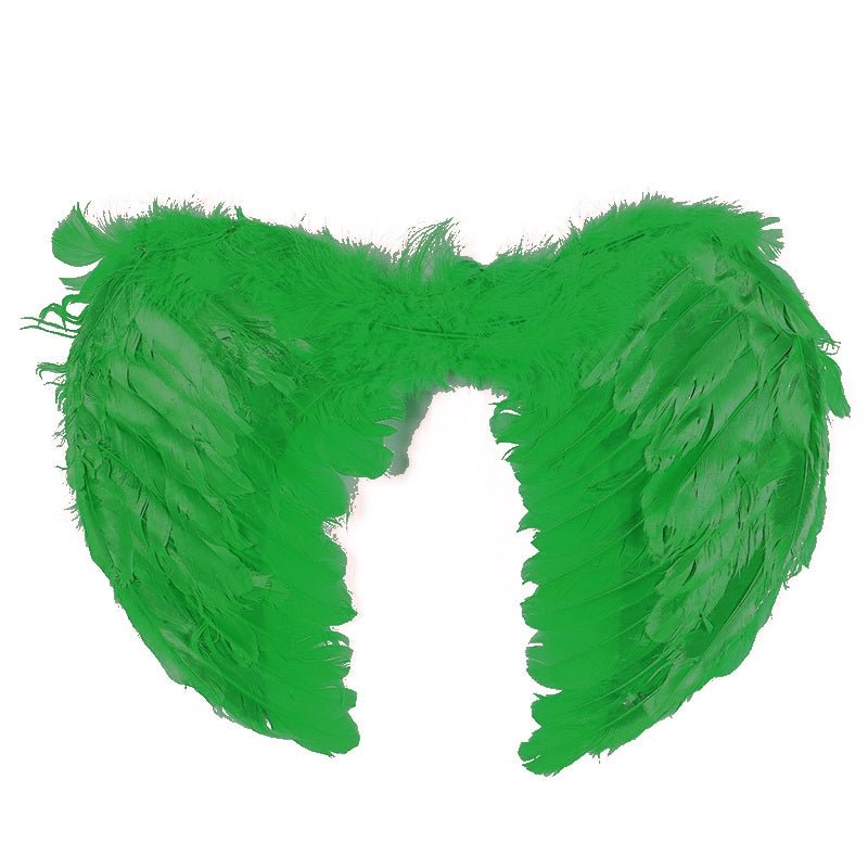 Large feather angel wings assorted colours - Black