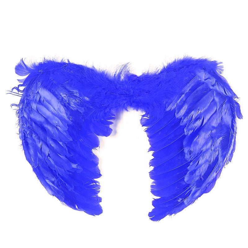 Large feather angel wings assorted colours - Purple