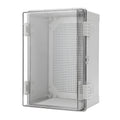 Electrical ABS Junction Box IP66 Waterproof Electrical Enclosure with Clear Hinged Cover and Mounting Plate for Electrical Project 30x20x17cm